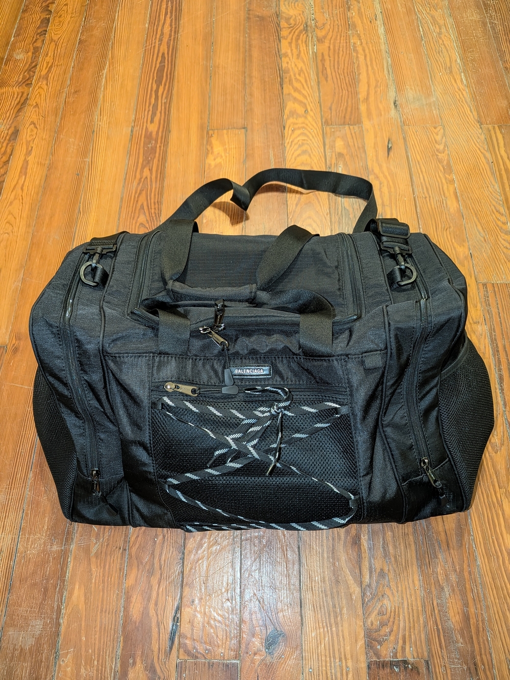 AUTHENTIC Balenciaga Large Hike black tactical utility duffle bag
